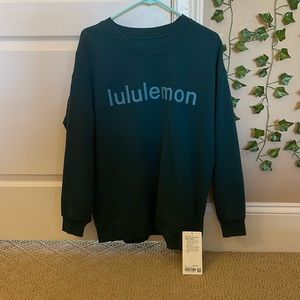 lululemon Perfectly oversized crew *fleece SMTL size 6
